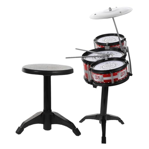 Gogogmee Schlagzeug Set TLG Musikinstrument für Kleinkinder Fördert Hand Auge Koordination und Musiktalent Schlagzeugstöcke Abnehmbar und Einfach Montierbar Buntes Design von Gogogmee