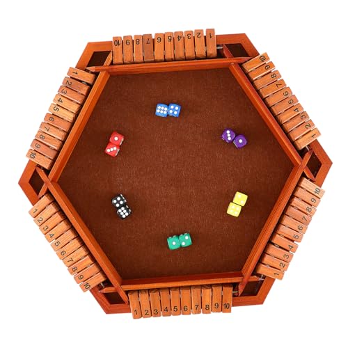 Gogogmee Schließ die Box Holzspiel Seitig Zahlenbrett Spiel mit Großen Zahlen Klappbares Würfelspiel für Familien Klassenzimmer Table Math Spiel Mehrspieler Gogogmee Schließ die Box Holzspiel Seitig Zahlenbrett Spiel mit Großen Zahlen Klappbares Würfelspiel für Familien Klassenzimmer Table Math Spiel Mehrspieler von Gogogmee