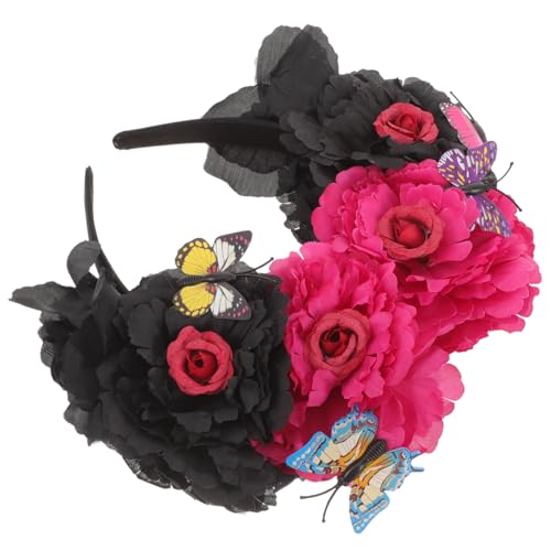 Gogogmee Schmetterlingskopfschmuck Halloween Blumen Halloween Dekorationen Kopfschmuck Haarschmuck Damen Stirnband Modisches Stirnband Schwarz Gogogmee Schmetterlingskopfschmuck Halloween Blumen Halloween Dekorationen Kopfschmuck Haarschmuck Damen Stirnband Modisches Stirnband Schwarz von Gogogmee