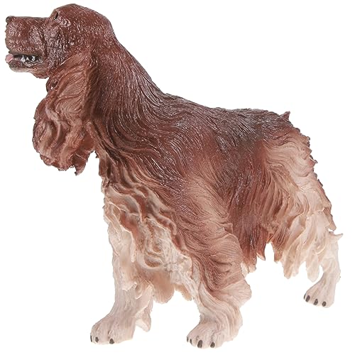 Gogogmee Simulierte Hundefigur aus Kunststoff Realistische Spaniel Statue als Lernspielzeug Dekoratives Modell für Kinderzimmer und Wohnräume von Gogogmee