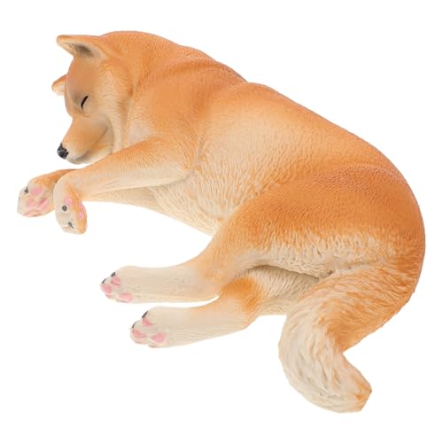 Gogogmee Simulierte Hundestatue Realistische Spielzeughund Plastikhund Model Tier Simulations Ornament Schlafte Hund Figur Dekorative Welpenstatue Gogogmee Simulierte Hundestatue Realistische Spielzeughund Plastikhund Model Tier Simulations Ornament Schlafte Hund Figur Dekorative Welpenstatue von Gogogmee