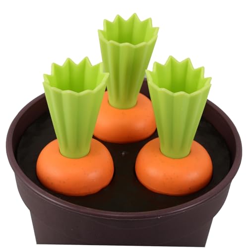 Gogogmee Strandspielzeug Sandspielzeug Set mit Schaufel und Gießkanne Karotten Pflanzset Vielseitiges Gartenspielzeug für Jungen und Mädchen Geeignet für Strand Garten und Indoor von Gogogmee