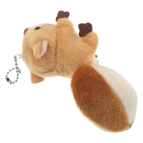 Gogogmee Süßer Eichhörnchen Schlüsselanhänger Plüsch Tier Anhänger für Taschen und Kleidung Niedlicher Plüsch Eichhörnchen Pendant Perfektes für Freunde und Familie von Gogogmee