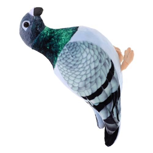 Gogogmee Taubenpuppe Kuscheltier Gefüllte Plüschtaube Plüsch-tauben-stofftier Cartoon-plüschtaube Plüschpuppe in Taubenform Entzückende Plüschtaube Plüsch Sittich Puppe Green Pp Baumwolle von Gogogmee