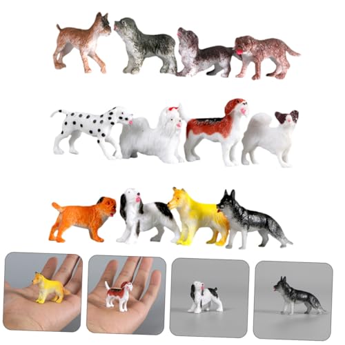 Gogogmee Teiliges Simulation Hund Modelle Lebensechte Miniatur Haustier Figuren Leichte Tischdekoration für Realistische Hundespielzeuge zur Geschenkidee und Partydeko von Gogogmee