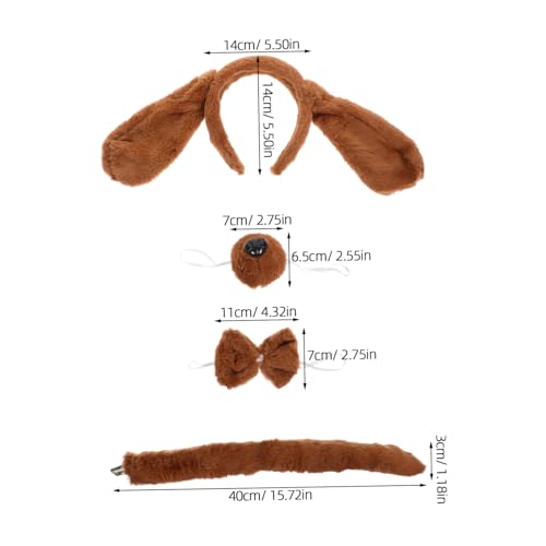 Gogogmee Tierkostüm Hund Kostümset mit Süßem Stirnband Ohren und Fliege Leichtes Partyzubehör für Kleine Hunde Bequemes Cosplay Accessoire für Tierpartys und Geburtstagsfeiern Gogogmee Tierkostüm Hund Kostümset mit Süßem Stirnband Ohren und Fliege Leichtes Partyzubehör für Kleine Hunde Bequemes Cosplay Accessoire für Tierpartys und Geburtstagsfeiern von Gogogmee