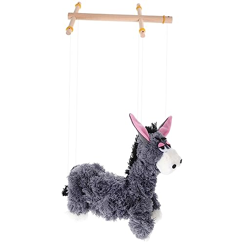 Gogogmee Tierspielzeug Marionette aus Plüsch Interaktive Puppen für Kreativität und Fantasie Fördern Langlebig und für Familienaktivitäten Tiefgrauer von Gogogmee