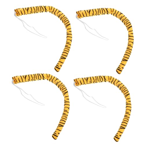 Gogogmee Tiger Kostüm Zubehör Teilig Plüsch Tierkostüm Accessoire für Junge Mädchen Karneval Halloween Cosplay Party Bühnenauftritte von Gogogmee
