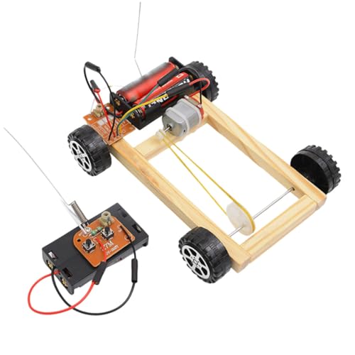 Gogogmee Vier Rad DIY Auto Modell Bausatz für Wissenschaftliches Lernspielzeug Praktisches Technikprojekt ohne Batterien Kleines Montagefahrzeug für Schüler und Jugendliche von Gogogmee