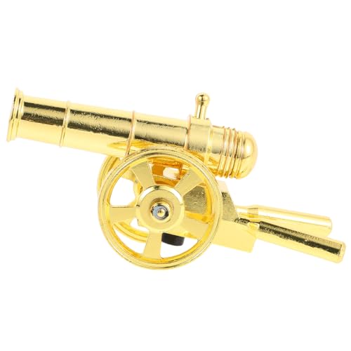 Gogogmee Vintage Metall Kanonen Modell Figurine Mini Kanonen Sammler Ornament Hochwertige Metalllegierung Stilvolle Tisch und Regaldekoration für Büro Rollenspiel Historisches von Gogogmee