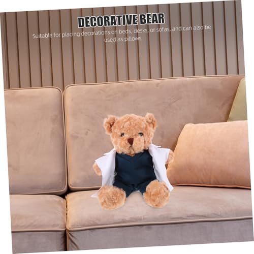Gogogmee Weicher Plüschbär Arztspielzeug Kuscheliges Stofftier Arzt Bär Geschenk Sammlerstück Kreatives Design Niedlicher Plüschbär für Dekoration von Gogogmee