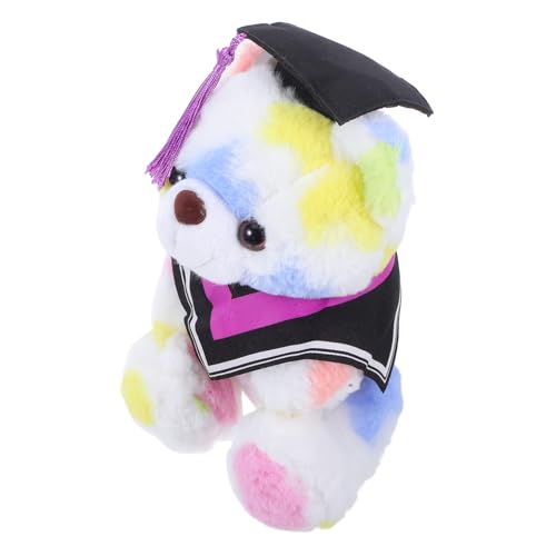 Gogogmee Weicher Plüschbär mit Doktorhut Kuscheltier für Abschlussfeier und Wohnraumdeko Charmantes Abschlussgeschenk für Studenten Vielseitig als Party und Raumdekoration Geeignet von Gogogmee