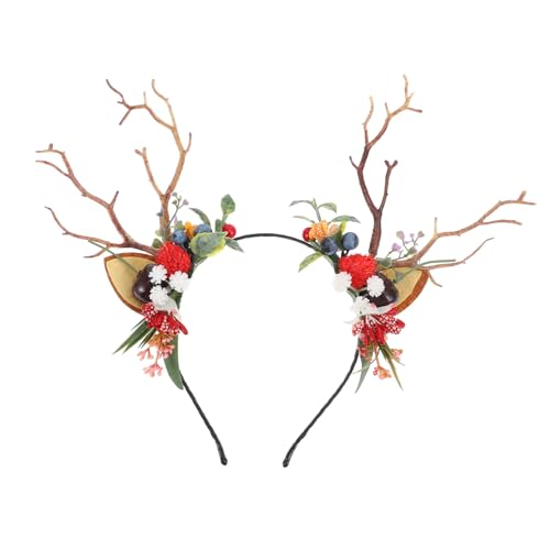 Gogogmee Weihnachtlicher Geweih Haarreif mit Filigranen Details Dekoratives Stirnband für Damen und Festlicher Kopfschmuck für Party Karneval Fasching und Kostümfeste Gogogmee Weihnachtlicher Geweih Haarreif mit Filigranen Details Dekoratives Stirnband für Damen und Festlicher Kopfschmuck für Party Karneval Fasching und Kostümfeste von Gogogmee