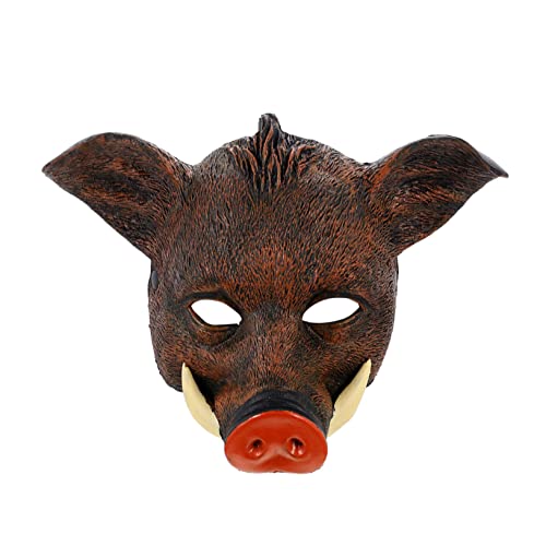 Gogogmee Halloween-Maske Wildschwein-Maske Foto-Requisiten Abschlussball-Foto-Requisiten Dämonen-Maske Tiere-Maske Party-Cosplay-Requisite Maskerade Wildschwein-Cosplay-Requisiten von Gogogmee