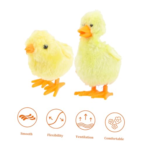 Gogogmee Wind up Plüschküken und Plüschente mit Aufziehmechanismus Weiches Kunststoff Plüschmaterial Langlebig und Sicher Dekorativ und Spielerisch für Osterdekoration Zufällige Farbe Gogogmee Wind up Plüschküken und Plüschente mit Aufziehmechanismus Weiches Kunststoff Plüschmaterial Langlebig und Sicher Dekorativ und Spielerisch für Osterdekoration Zufällige Farbe von Gogogmee