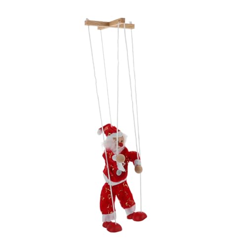 Gogogmee Witzige Holz Marionette Weihnachtsmann Puppe mit Zugfaden Interaktives Farbenfrohes für Kreative Fingerübung Robustes Sicheres Material Festliche Weihnachtsdeko Gogogmee Witzige Holz Marionette Weihnachtsmann Puppe mit Zugfaden Interaktives Farbenfrohes für Kreative Fingerübung Robustes Sicheres Material Festliche Weihnachtsdeko von Gogogmee