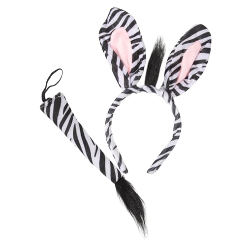 Gogogmee Zebra Haarreif Set mit und Ohren Tierkostüm Zubehör für Fasching Halloween Karneval Masquerade Party und Erwachsene Lustiges Zebra Kostüm Accessoire Gogogmee Zebra Haarreif Set mit und Ohren Tierkostüm Zubehör für Fasching Halloween Karneval Masquerade Party und Erwachsene Lustiges Zebra Kostüm Accessoire von Gogogmee