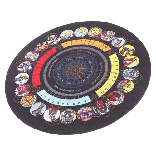 Gogogmee rutschfeste Tarotkarten Unterlage Gummi Tischdecke für Wahrsagerei und Divination Dekoratives Altar Pad mit Klassischem Rider Design für Tarotkarten Spiele und Spirituelle Rituale von Gogogmee
