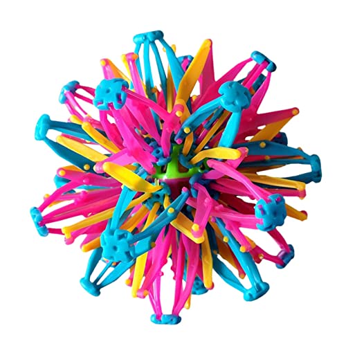 Gohemsun Farben -Magic Ball-Größere Kugel Sphere Teleskopkugel Kunststoff Stretch Ball Einziehbare Kugel Spielzeug Lustige Bunte Spielzeugball Für Kinder von Gohemsun