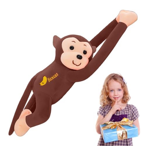 Gohemsun Spielzeug Affe mit langem Arm, Plüschspielzeug Affe mit langem Arm, Fensteraffen-Anhänger, 17,72 Zoll, niedliche Affenpuppe mit langen Armen, lustiger Fensteraffen-Anhänger, Puppenornament von Gohemsun