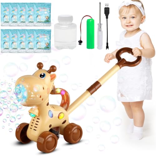 Gohytal Automatische Seifenblasenmaschine, Automatische Bubble Blower Maker Machine mit LED-Licht für Kleinkinder Kinder Babys Erwachsene Geburtstagsgeschenke für Jungen und Mädchen-Rehkitz Gohytal Automatische Seifenblasenmaschine, Automatische Bubble Blower Maker Machine mit LED-Licht für Kleinkinder Kinder Babys Erwachsene Geburtstagsgeschenke für Jungen und Mädchen-Rehkitz von Gohytal