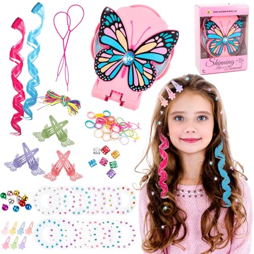 Gohytal Hair Bedazzler Kit, Geschenk Mädchen 5 6 7 8 9 Jahre Hair Bedazzler Kit Haarschmuck Mädchen Spielzeug Kinder Glitzersteine Haare Haarsträhnen Kinder Haarschmuck Spielzeug DIY Geburtstag Gohytal Hair Bedazzler Kit, Geschenk Mädchen 5 6 7 8 9 Jahre Hair Bedazzler Kit Haarschmuck Mädchen Spielzeug Kinder Glitzersteine Haare Haarsträhnen Kinder Haarschmuck Spielzeug DIY Geburtstag von Gohytal