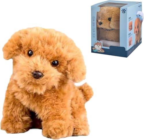 Gokame Roboterhunde, Roboterwelpe, der sich wie ein echter Welpe verhält, Mein realistischer Roboterwelpe, Roboterwelpe Erwachsene, Roboterwelpe Hund Realistisch, Gehen, Bellen, Schwanzwedeln, Braun) Gokame Roboterhunde, Roboterwelpe, der sich wie ein echter Welpe verhält, Mein realistischer Roboterwelpe, Roboterwelpe Erwachsene, Roboterwelpe Hund Realistisch, Gehen, Bellen, Schwanzwedeln, Braun) von Gokame