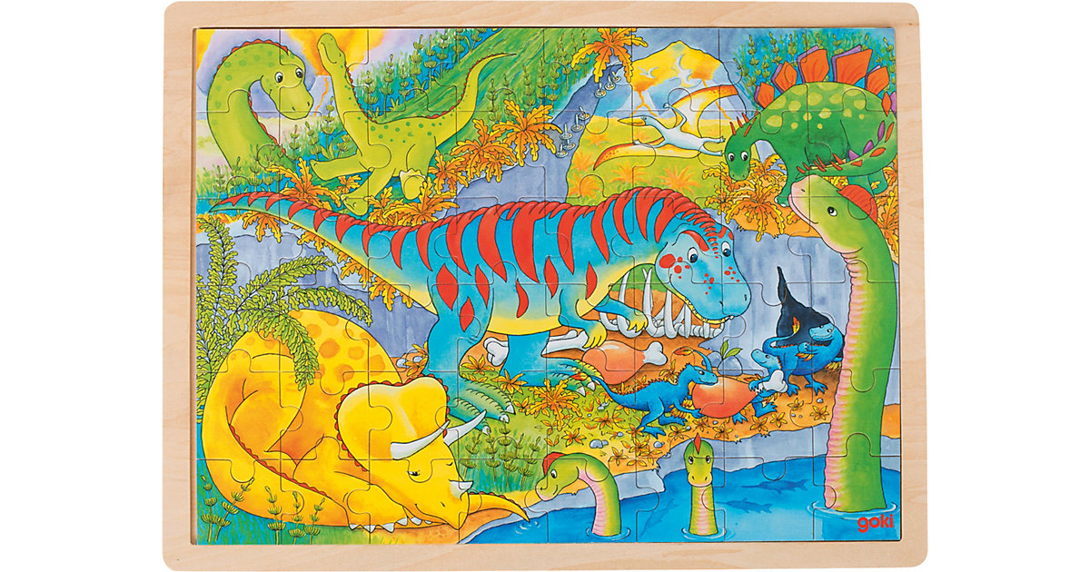 Einlegepuzzle 48 Teile Dinosaurier Einlegepuzzle 48 Teile Dinosaurier von Goki