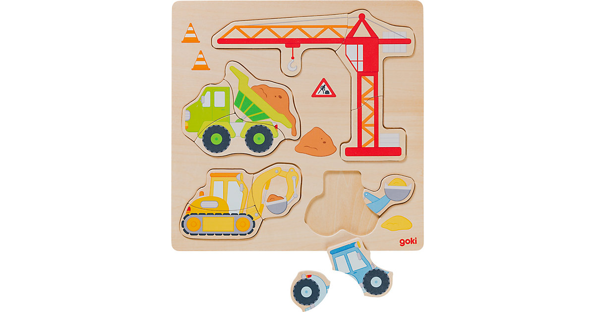 Einlegepuzzle Baufahrzeuge Einlegepuzzle Baufahrzeuge von Goki
