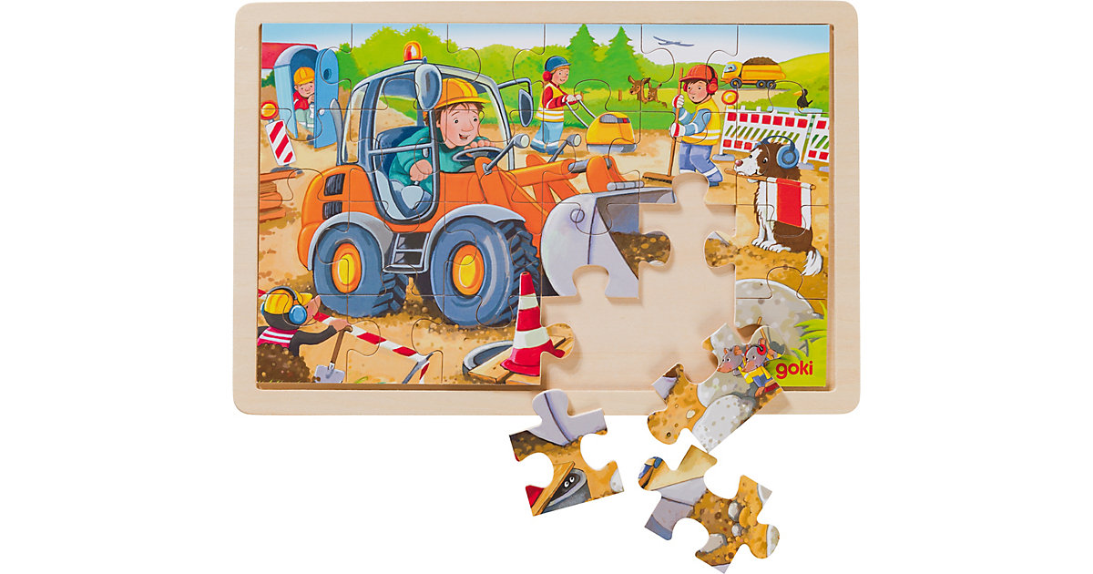 Einlegepuzzle Baustelle Einlegepuzzle Baustelle von Goki