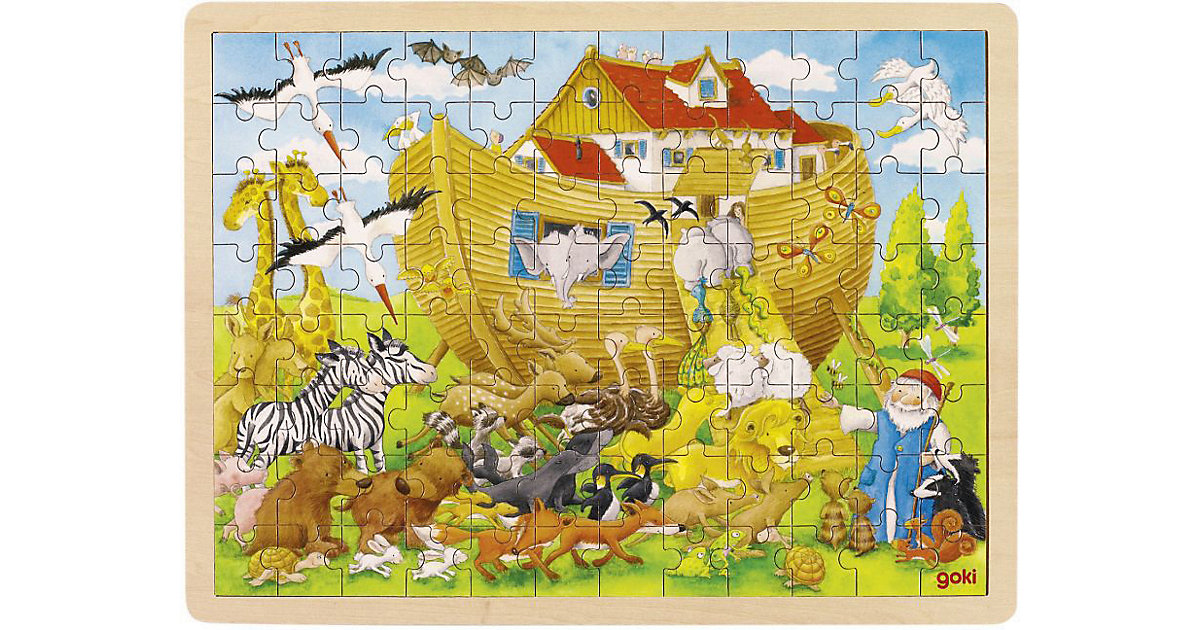 Einlegepuzzle Einzug in die Arche Noah (Holzpuzzle) von Goki