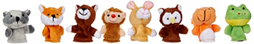 goki 50962 - Fingerpuppen-Set Waldtiere 8er Set aus Stoff von goki