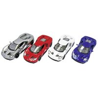GOKI 12256 Ford GT (2017), Spritzguss, 1:38, 4-fach sortiert von Goki