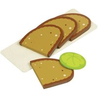 GOKI 51812 Brotscheiben, 4 Scheiben, 1 Salatblatt von Goki