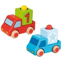 GOKI 55899 Fahrzeuge mit Hupe, 2-fach sortiert GOKI 55899 Fahrzeuge mit Hupe, 2-fach sortiert von Goki