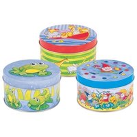 GOKI 56709 Mini-Spiele in der Blechdose Dose, 3-fach sortiert von Goki