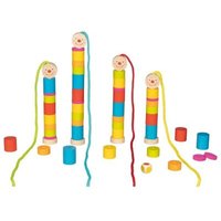 GOKI 56809 Fädelspiel Kleine Raupe von Goki