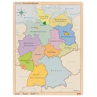GOKI 57417 Puzzle im Puzzle Deutschland von Goki