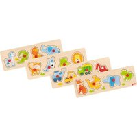 GOKI 57440 Steckpuzzle, 4-fach sortiert von Goki