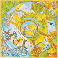 GOKI 57451 XL Puzzle Ein Jahr mit der kleinen Ente von Goki