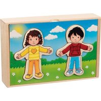 GOKI 57475 Anziehpuppenpuzzle Junge und Mädchen im Holzkasten GOKI 57475 Anziehpuppenpuzzle Junge und Mädchen im Holzkasten von Goki