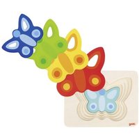 GOKI 57486 Schichtenpuzzle Schmetterling II von Goki