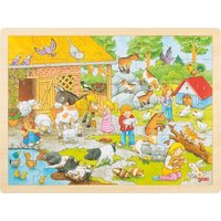 GOKI 57685 Einlegepuzzle Streichelzoo von Goki