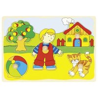 GOKI 57858 Katze, Haus,... Steckpuzzle GOKI 57858 Katze, Haus,... Steckpuzzle von Goki