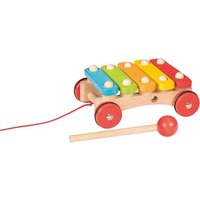GOKI 61894 Xylophon mit Rädern 16,5 x 12 x 5,5 cm, Holz von Goki