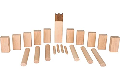 Goki 56686 Kubb Wikinger Spiel, Natur, 45 mm, 45 mm, 250 mm von goki
