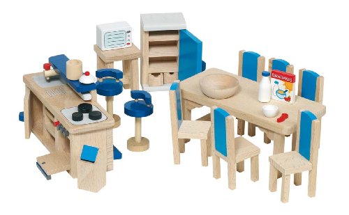 Goki 51907 - Küche, 30-teilig, Puppenhausmöbel Goki 51907 - Küche, 30-teilig, Puppenhausmöbel von goki