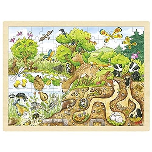 Goki 57582 - Einlegepuzzle - Erlebnis Natur von goki