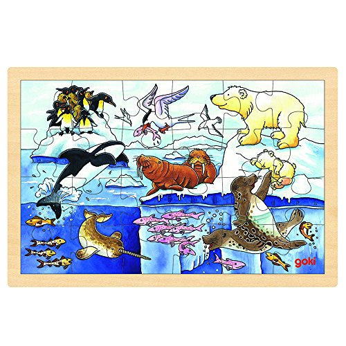 Goki 57889 - Einlegepuzzle - Polartiere von goki
