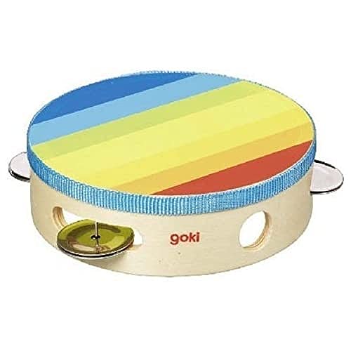 Goki 61920 - Musikinstrument - Tamburin mit Schellen von goki